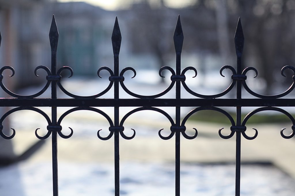 forged lattice fence gate