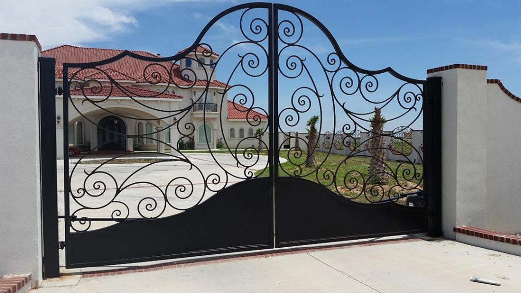 wrought iron gate