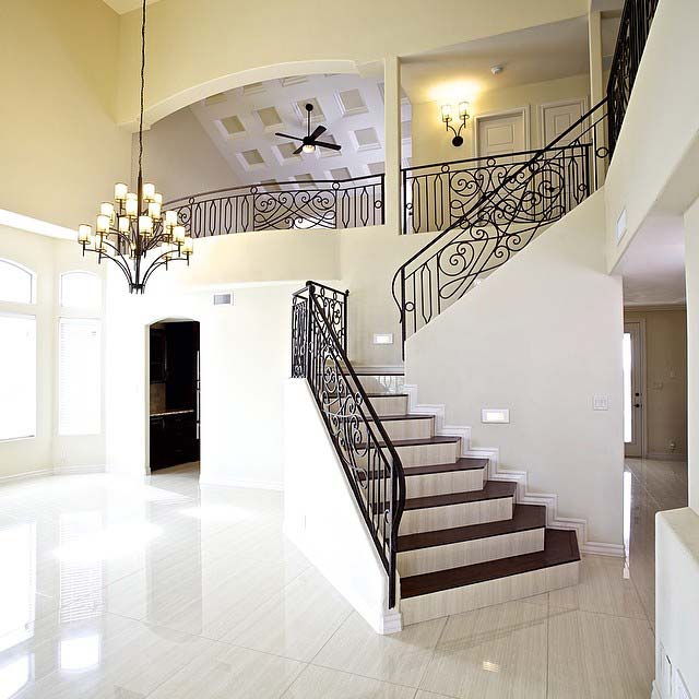 wrought iron staircase