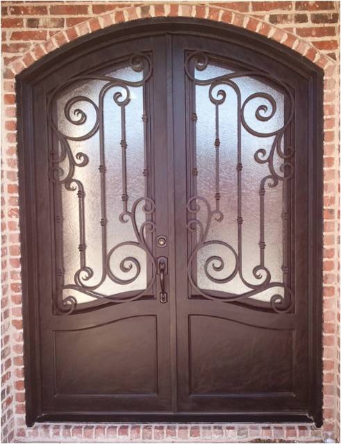 wrought iron door